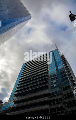 Le Relais, anciennement 1 commercial St, un immeuble résidentiel de 21 étages à Whitechapel, conçu par Sigma Seifert, a ouvert ses portes en 2014 Banque D'Images