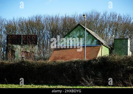 Ancienne station radar de la RAF de remorquage de la Guerre mondiale Bawdsey Ferry Suffolk Angleterre Banque D'Images