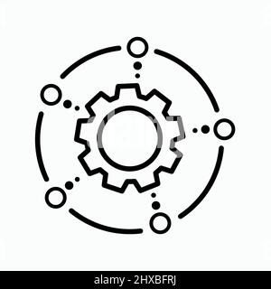 Icône vectorielle abstraite sur le blanc, Illustration isolée pour la conception graphique et web.Symbole plat simple. Illustration de Vecteur