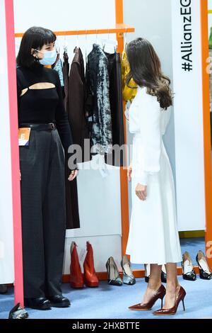 Madrid, Espagne. 11th mars 2022. Madrid. Espagne. 20220311, la Reine Letizia d'Espagne assiste à la «75th Mercedes-Benz Fashion week Madrid» à l'IFEMA le 11 mars 2022 à Madrid, Espagne crédit: MPG/Alay Live News Banque D'Images