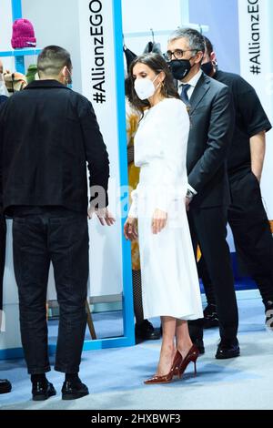 Madrid, Espagne. 11th mars 2022. La reine Letizia d'Espagne assiste à ''˜75th Mercedes-Benz Fashion week Madrid' à l'IFEMA le 11 mars 2022 à Madrid, Espagne (Credit image: © Jack Abuin/ZUMA Press Wire) Banque D'Images