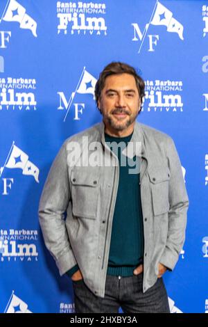 Santa Barbara, États-Unis. 10th mars 2022. Tapis rouge arrivées, Javier Bardem. Le Festival international du film de Santa Barbara 37th rend hommage à Javier Bardem et à Nicole Kidman avec le Prix du Maître moderne au Arlington Theatre de Santa Barbara, en Californie, le 10 mars 2022. (Photo de Rod Rolle/Sipa USA) Credit: SIPA USA/Alay Live News Banque D'Images