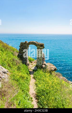 Cap Kaliakra sur la Côte d'argent sur la Mer Noire Banque D'Images