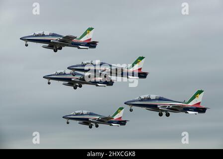 Frecce Tricolori - Aermacchi MB-339 Banque D'Images