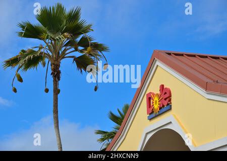 La plantation d'ananas historique de Dole plc dans le village de Wahiawa, Oahu HI Banque D'Images