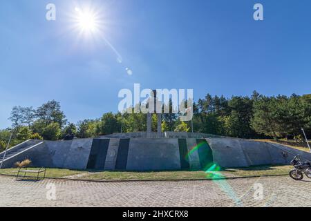 Complexe commémoratif Vasil Levski près du village de Bunovo en Bulgarie Banque D'Images