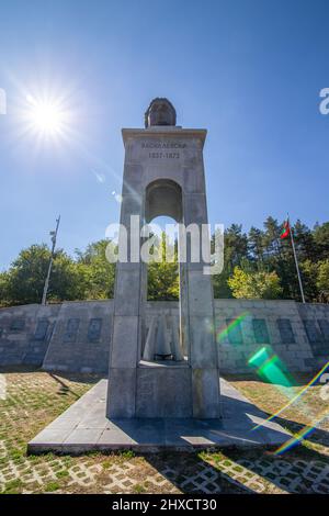 Complexe commémoratif Vasil Levski près du village de Bunovo en Bulgarie Banque D'Images