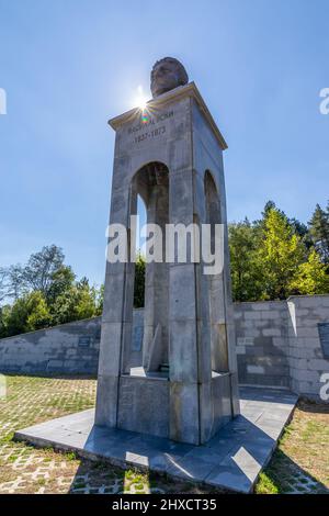 Complexe commémoratif Vasil Levski près du village de Bunovo en Bulgarie Banque D'Images