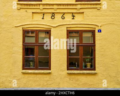 Ruelles de la vieille ville de Sonderburg, Danemark Banque D'Images