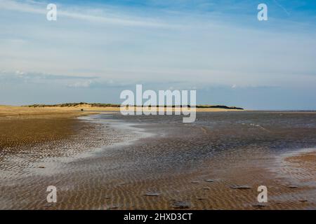 Overy Creek, Scolt Head Island, Norfolk Nord Banque D'Images