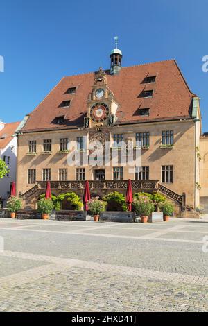 Hôtel de ville à la place du marché, Heilbronn, Bade-Wurtemberg, Allemagne Banque D'Images