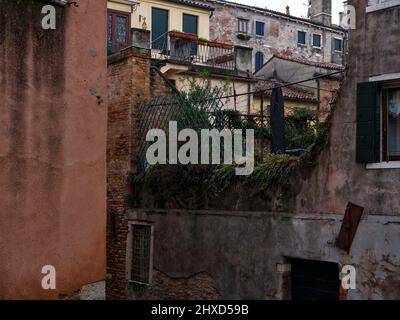 Sur le Rio Terà ai Saloni, Venise Banque D'Images