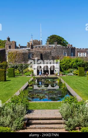 Angleterre, Kent, Walmer, château de Walmer, jardin des mères de la Reine Banque D'Images