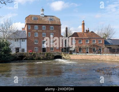 The Mill at Elstead - a Fuller's Pub and restaurant, Farnham Road, Elstead, Godalming, Surrey, Angleterre, Royaume-Uni Banque D'Images