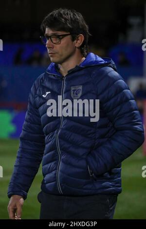 Wakefield, Royaume-Uni. 11th mars 2022. Sylvain Houles, entraîneur-chef de Toulouse, lors du match de la Super League entre Wakefield Trinity et Toulouse à Belle vue, Wakefield, Royaume-Uni, le 11 mars 2022. Photo de Simon Hall. Utilisation éditoriale uniquement, licence requise pour une utilisation commerciale. Aucune utilisation dans les Paris, les jeux ou les publications d'un seul club/ligue/joueur. Crédit : UK Sports pics Ltd/Alay Live News Banque D'Images