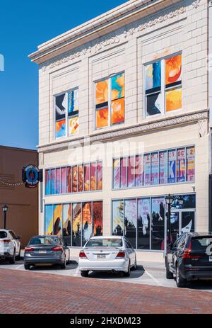 Le Ground Zero Blues Club, co-détenu par l'acteur Morgan Freeman, a ouvert sa deuxième place en février 2022 sur l'historique Howard Ave à Biloxi, Mississippi, États-Unis. Banque D'Images