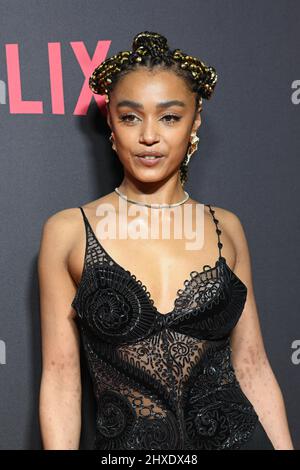 LONDRES, ANGLETERRE - 11 MARS : Jasmine Jobson participe à la première mondiale « Top Boy 2 » à Hackney Picturehouse le 11 mars 2022 à Londres, en Angleterre. Crédit : Picture Capital/Alamy Live News Banque D'Images