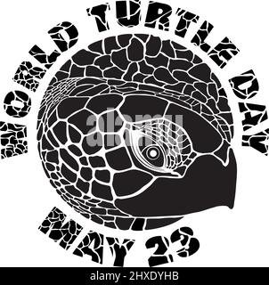 Journée mondiale Turtle Illustration de Vecteur