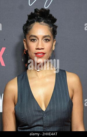 LONDRES, ANGLETERRE - 11 MARS : Dominique Tipper participe à la première mondiale « Top Boy 2 » à Hackney Picturehouse le 11 mars 2022 à Londres, en Angleterre. Crédit : Picture Capital/Alamy Live News Banque D'Images