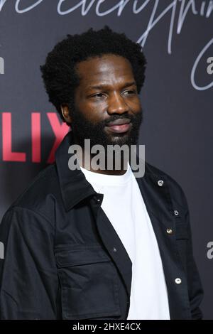 LONDRES, ANGLETERRE - 11 MARS : Sope Dirisu participe à la première mondiale « Top Boy 2 » à Hackney Picturehouse le 11 mars 2022 à Londres, en Angleterre. Crédit : Picture Capital/Alamy Live News Banque D'Images