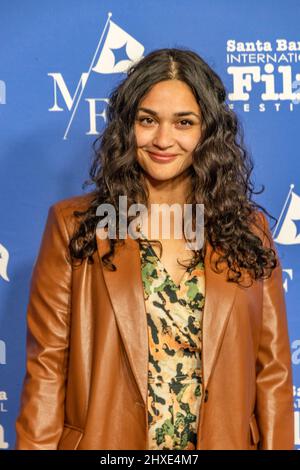 Santa Barbara, États-Unis. 10th mars 2022. Arrivées de tapis rouge, Kenya-Jade Pinto (Scarborough). Le Festival international du film de Santa Barbara 37th rend hommage à Javier Bardem et à Nicole Kidman avec le Prix du Maître moderne au Arlington Theatre de Santa Barbara, en Californie, le 10 mars 2022. (Photo de Rod Rolle/Sipa USA) Credit: SIPA USA/Alay Live News Banque D'Images