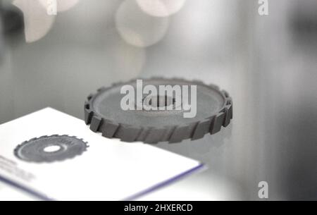 Fusion laser sélective. Objet imprimé sur une imprimante métallique 3D. Banque D'Images