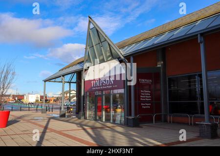 Photo extérieure de Timpson à Tesco, Broughton Shopping Park, Chester / North Wales Banque D'Images