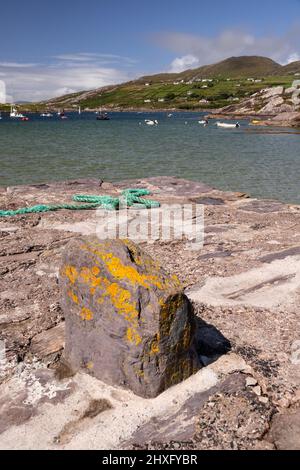 Plage de Derrynane sur la côte Atlantique du comté de Kerry, Irlande Banque D'Images