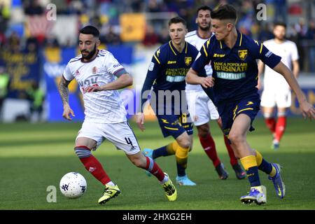 Riccardo Chiarello d'Alessandria Calcio lors du match de la série B entre Frosinone Calcio et Alessandria Calcio au Stadio Benito Stirpe le 12 mars 2022 à Frosinone, Italie. Banque D'Images