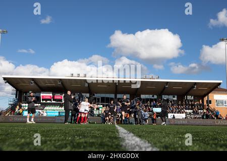 Newcastle, Royaume-Uni. 12th mars 2022. NEWCASTLE UPON TYNE, ROYAUME-UNI. 12th MARS Adam Radian de Newcastle Falcons entre dans le champ pour le match Gallagher Premiership entre Newcastle Falcons et Saracens à Kingston Park, Newcastle, le samedi 12th mars 2022. (Credit: Chris Lishman | MI News) Credit: MI News & Sport /Alay Live News Banque D'Images