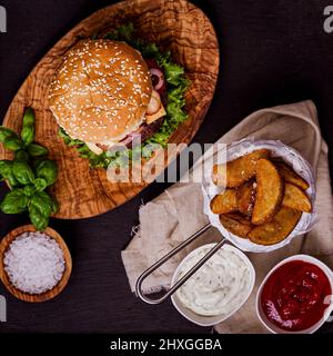 Burger Banque D'Images