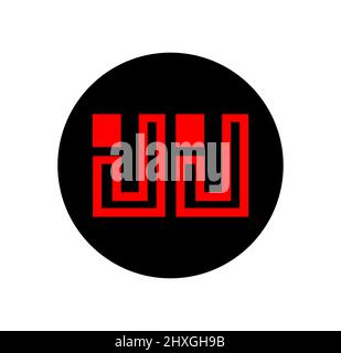 IJIJ nom de la société lettres initiales monogramme. Icône de la marque IJIJ. Illustration de Vecteur