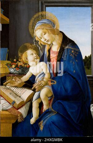 Sandro Botticelli (1445–1510) : Madonna du livre Date entre 1480 et 1481 Banque D'Images