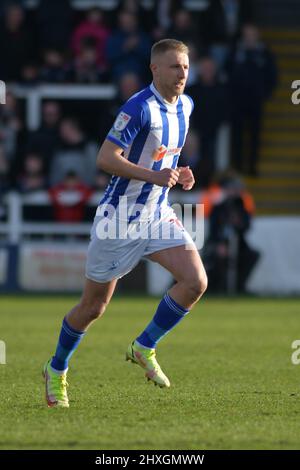 Hartlepool, Royaume-Uni. 12th mars 2022. HARTLEPOOL, ROYAUME-UNI. 12th MARS Marcus Carver de Hartlepool United lors du match de la Sky Bet League 2 entre Hartlepool United et Leyton Orient à Victoria Park, Hartlepool, le samedi 12th mars 2022. (Crédit : Scott Llewellyn | MI News) crédit : MI News & Sport /Alay Live News Banque D'Images