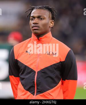 MILAN ITALIE- 12 mars 2020 Stadio G Meazza Rafael Leao pendant la série Un match entre AC Milan et Empoli au Stadio G. Meazza le 12 2022 mars à Milan, Italie. Banque D'Images