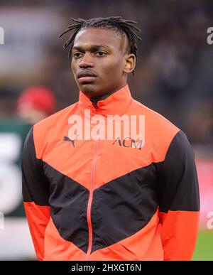MILAN ITALIE- 12 mars 2020 Stadio G Meazza Rafael Leao pendant la série Un match entre AC Milan et Empoli au Stadio G. Meazza le 12 2022 mars à Milan, Italie. Banque D'Images