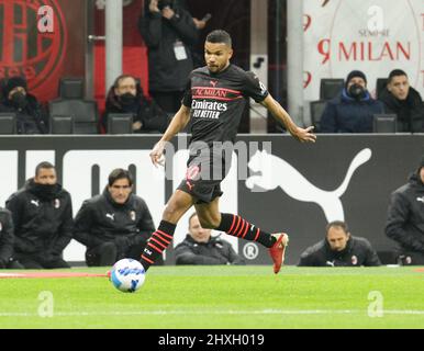 MILAN ITALIE- 12 mars 2020 Stadio G Meazza Junior Messias pendant la série Un match entre AC Milan et Empoli au Stadio G. Meazza le 12 2022 mars à Milan, Italie. Banque D'Images