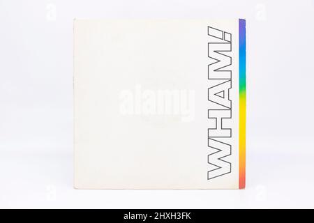 housse de disque en vinyle wham LP Banque D'Images