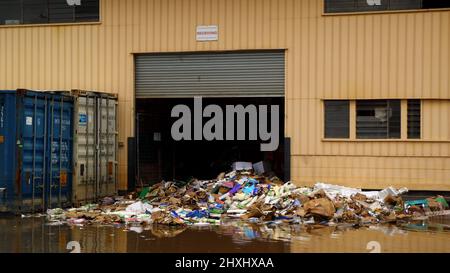 Entrepôt inondé à Albion Brisbane Australie Banque D'Images