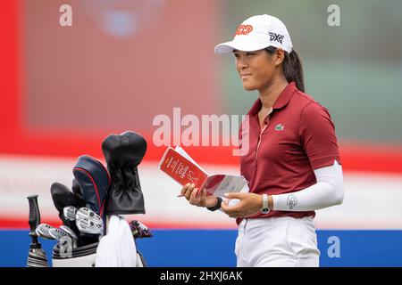 Pattaya Thaïlande - Mars 13: Céline Boutier de France pendant le 4th et dernier jour de la Honda LPGA Thaïlande au Siam Country Club Old course le 13 mars 2022 à Pattaya, Thaïlande (photo par Peter van der Klooster/Orange Pictures) crédit: Orange pics BV/Alay Live News Banque D'Images