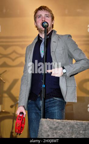 Ricky Wilson, Kaiser Chiefs, V2005, Hylands Park, Chelmsford, Essex, Grande-Bretagne - 20 août 2005 Banque D'Images