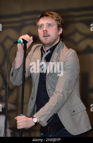 Ricky Wilson, Kaiser Chiefs, V2005, Hylands Park, Chelmsford, Essex, Grande-Bretagne - 20 août 2005 Banque D'Images