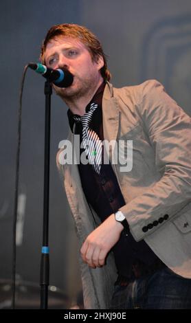 Ricky Wilson, Kaiser Chiefs, V2005, Hylands Park, Chelmsford, Essex, Grande-Bretagne - 20 août 2005 Banque D'Images