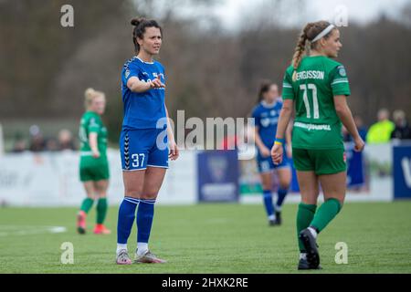 Durham, Royaume-Uni. 13th mars 2022. Elizabeta Ejupi de Durham lors du match de football FA WSL 2 entre Durham et Coventry United au parc sportif de Maiden Castle à Durham, en Angleterre. Richard Callis/SPP crédit: SPP Sport Press photo. /Alamy Live News Banque D'Images