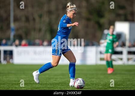 Durham, Royaume-Uni. 13th mars 2022. Becky Salicki de Durham lors du match de football FA WSL 2 entre Durham et Coventry United au parc sportif de Maiden Castle à Durham, en Angleterre. Richard Callis/SPP crédit: SPP Sport Press photo. /Alamy Live News Banque D'Images