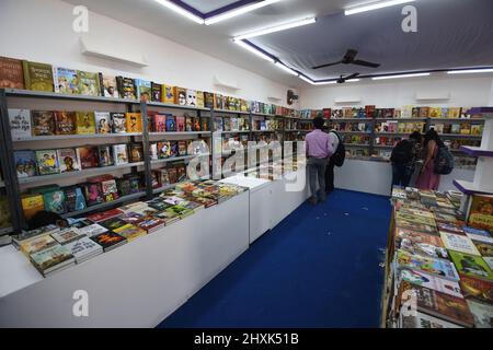 La foire internationale du livre de Kolkata 45th. Salt Lake City, Kolkata, Bengale-Occidental, Inde. Banque D'Images