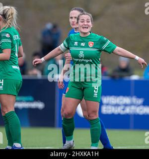 Durham, Royaume-Uni. 13th mars 2022. Katie Wilkinson de Coventry pendant le match de football FA WSL 2 entre Durham et Coventry United au parc sportif de Maiden Castle à Durham, en Angleterre. Richard Callis/SPP crédit: SPP Sport Press photo. /Alamy Live News Banque D'Images