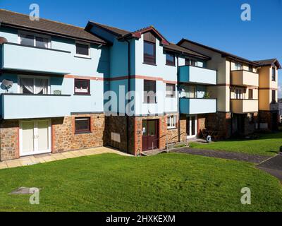 Bloc d'appartements, Westward Ho!, Devon, Royaume-Uni Banque D'Images