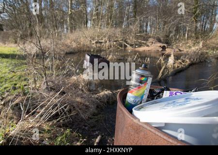 Survol dans la campagne du Yorkshire de l'est Banque D'Images