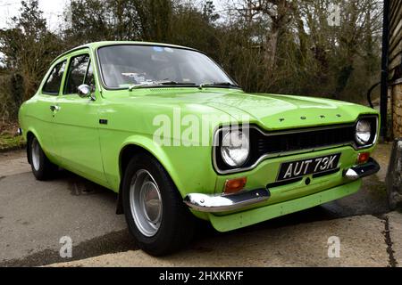 Classic car Meet at Hook Norton Brewery Oxfordshire England uk Mars 2022 Banque D'Images